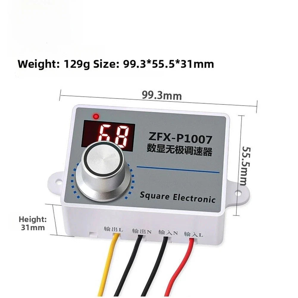 Digital Speed Regulator for Single Phase Motor Fan with Encoder Control