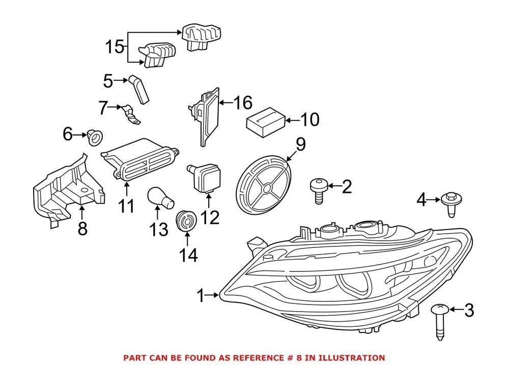 Headlight Bracket for BMW (63117394014)