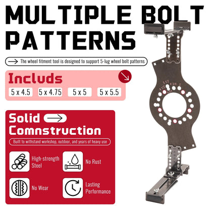 Wheel Fitment Simulator Tool for 5-Lug Bolt Patterns - Universal