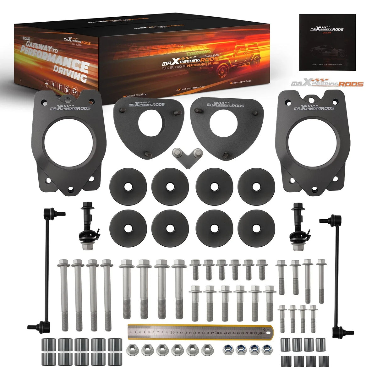 3" Complete Elevation Kit for Honda Ridgeline (2006–2014) with Sway Bar Links
