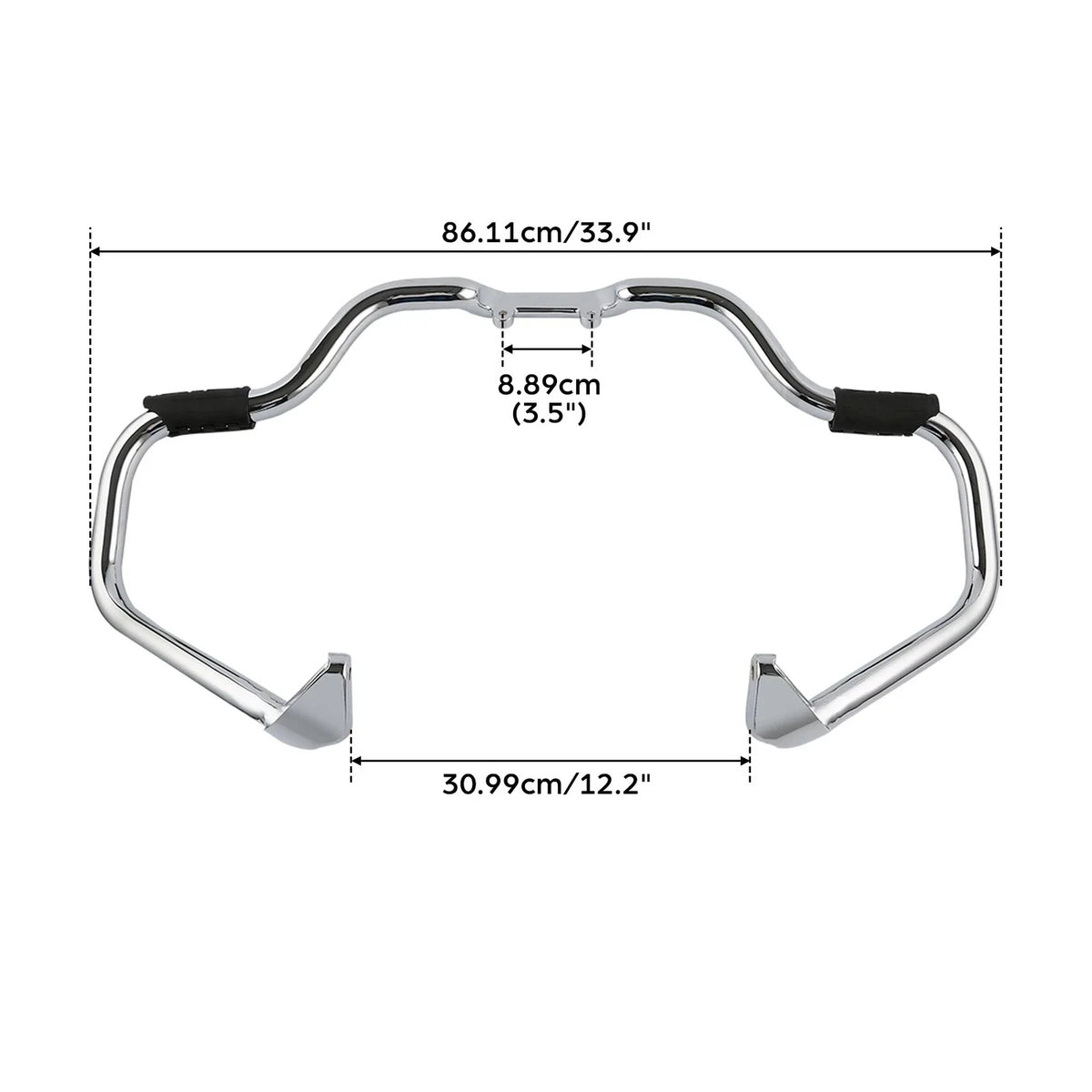 Chrome/Black Engine Guard Crash Bar for Indian Chieftain (2014–2025)