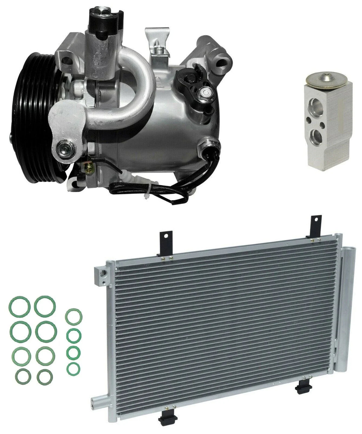 A C Compressor Kit with Condenser for Suzuki SX4 2.0L (2009–2009)