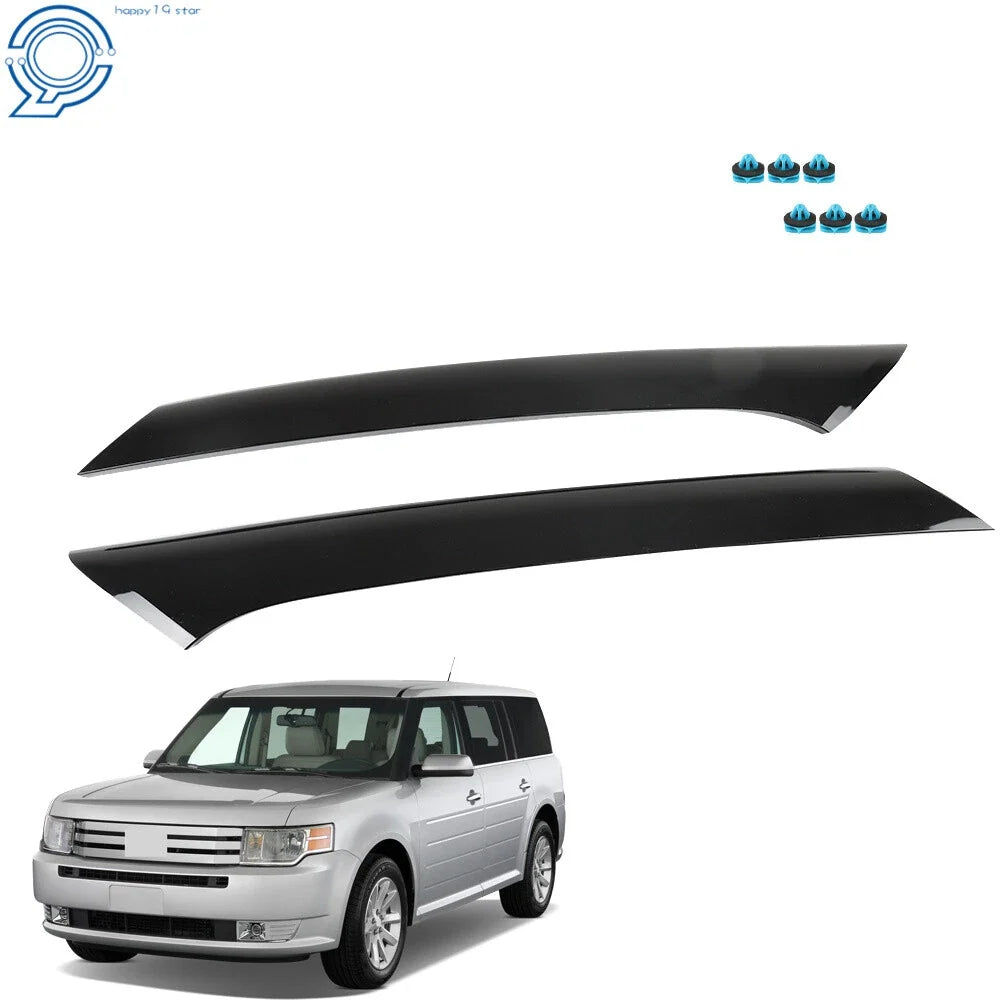 Windshield Trim Set for Ford Flex (2009–2018) Black