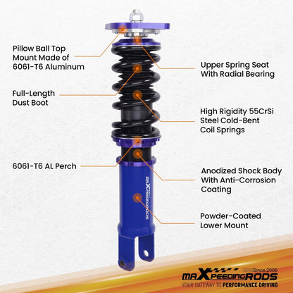 Adjustable Coilover Shocks for 350Z 2003-2008 & G35 2003-2007
