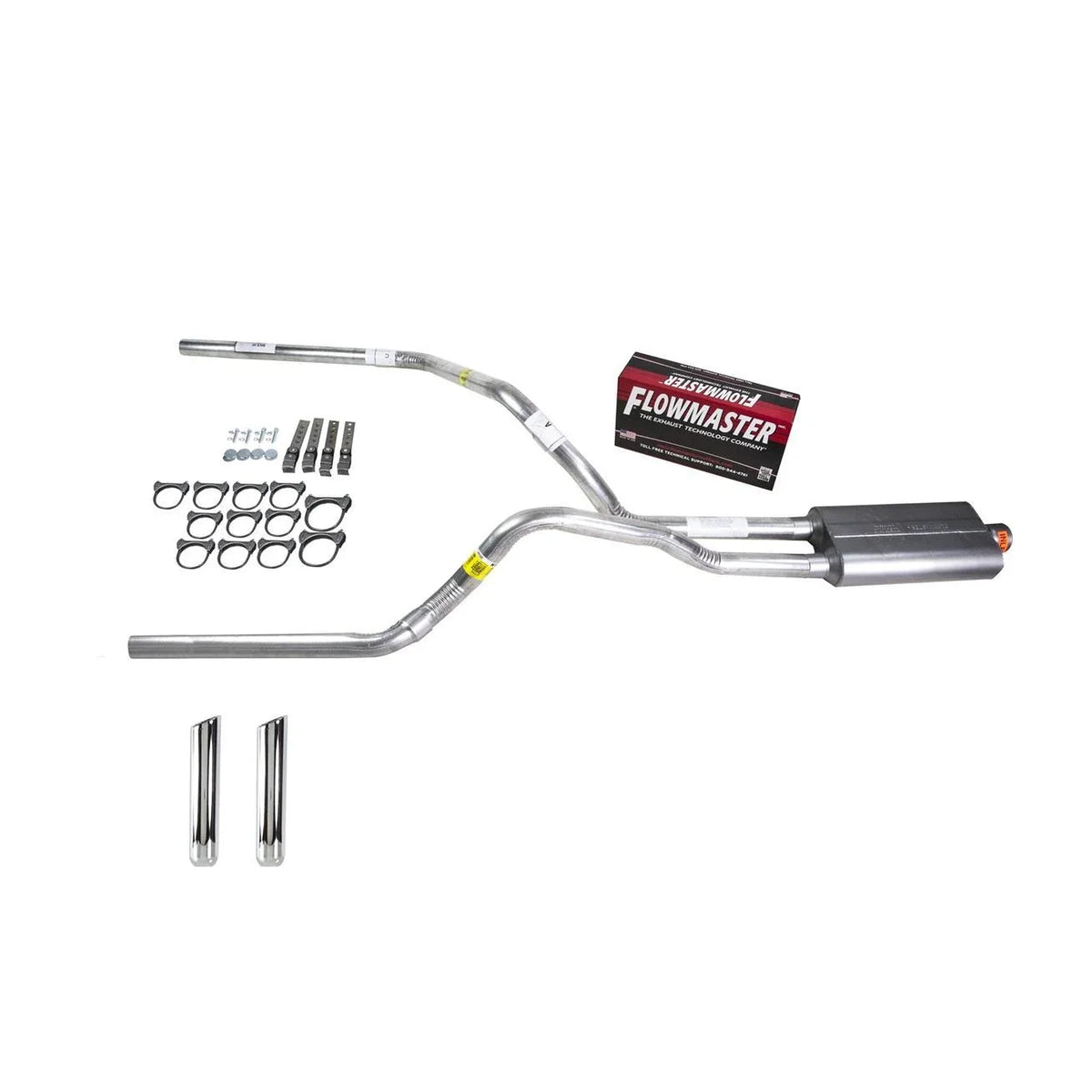 Dual Exhaust 2.5" Pipe for Ram (1994–2001) - Flowmaster 50 RW Tip