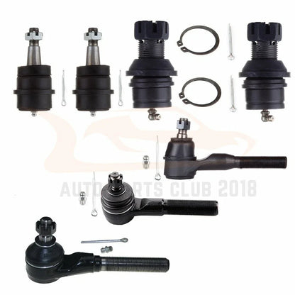 7-Piece Front Suspension Ball Joint & Tie Rod End Set for Cherokee 1991-2001