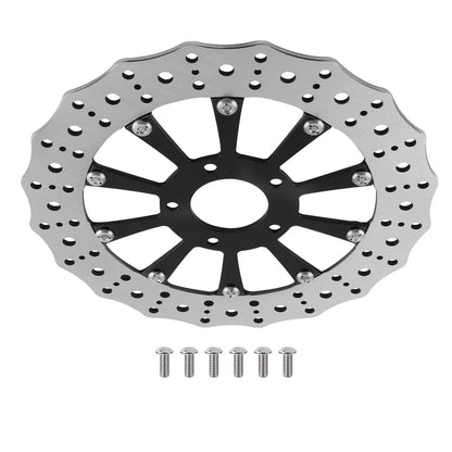 1PC Front Brake Rotor Disc for Harley-Davidson Touring (2008–2019) Black