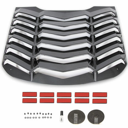 Rear Louver Cover Sun Shade in Carbon Fiber for Ford Mustang 2015–2023