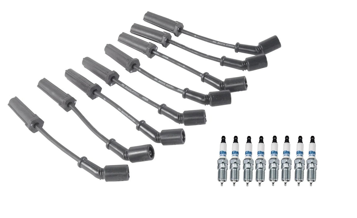 Set of 8 ACDelco Iridium Spark Plugs & Ignition Wire Set for Chevy V8