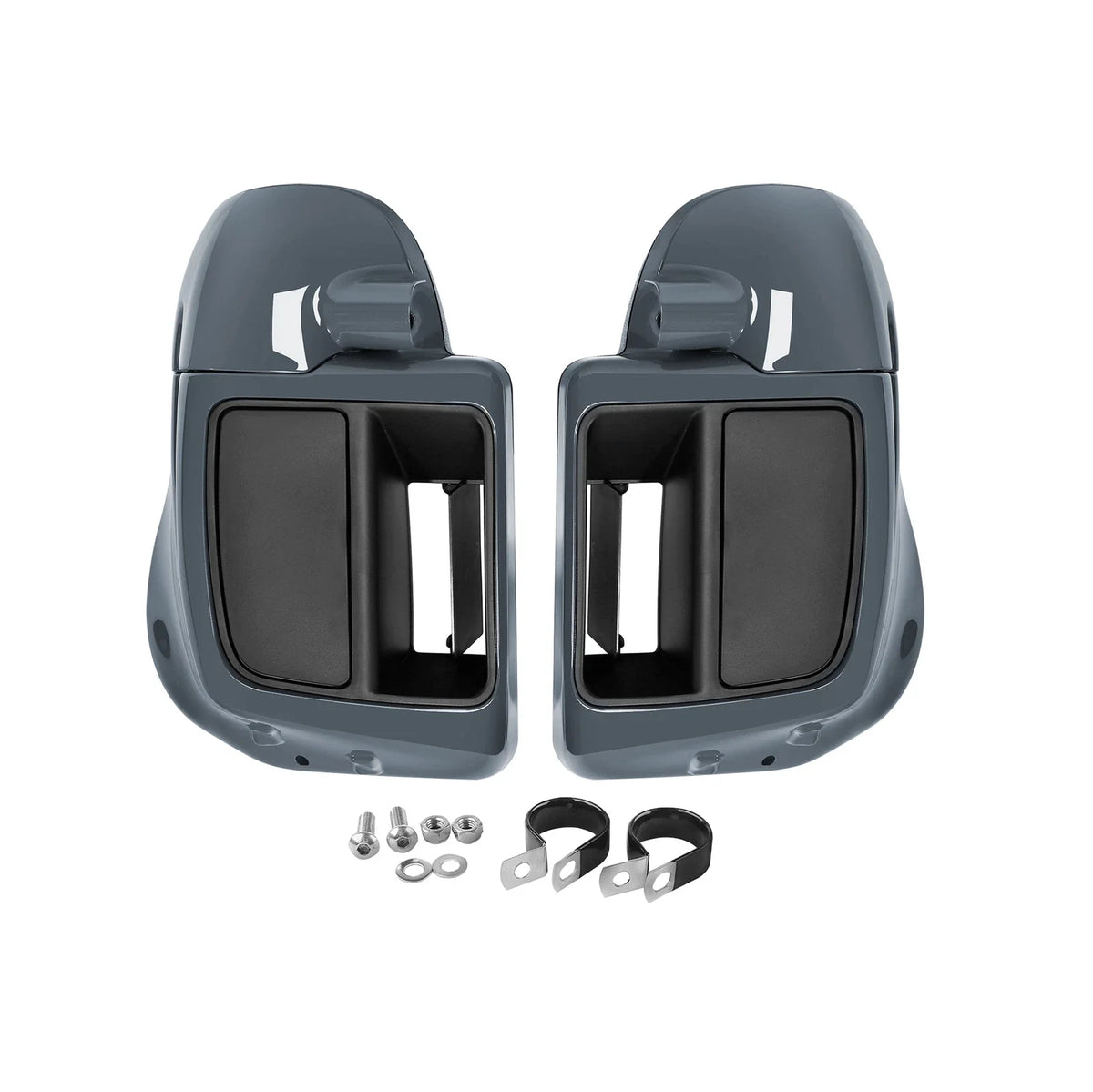 Lower Vented Fairings Engine Guard for Harley Touring (2014–2023) Gunship Gray