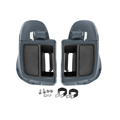 Lower Vented Fairings Engine Guard for Harley Touring (2014–2023) Gunship Gray