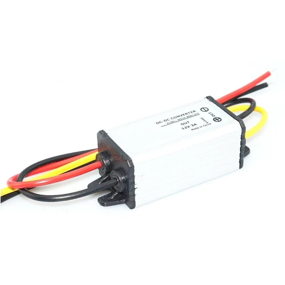 12V 3A Waterproof Step Down Regulator DC 15-50V IP67 Aluminum Housing