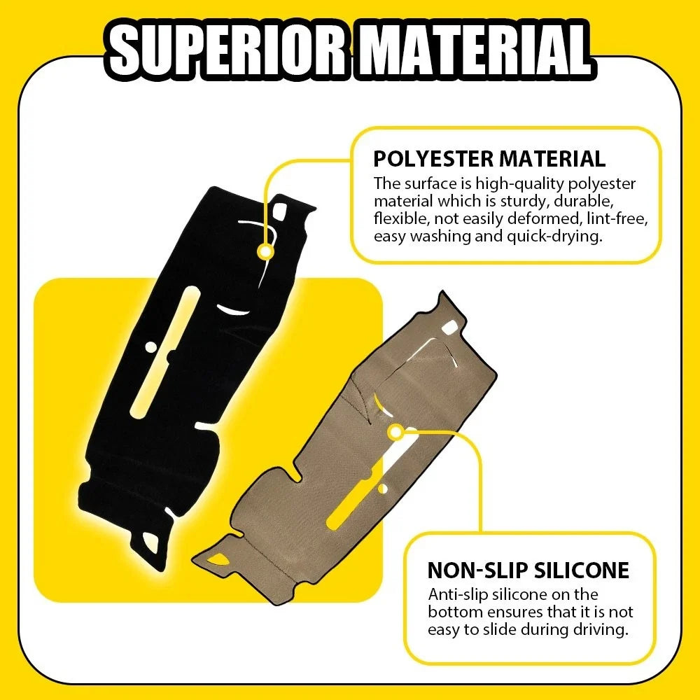 Dashboard Cover Mat for Chevy Silverado GMC (2007–2013)