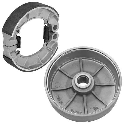 Rear Brake Drum w/Shoes for Honda ATV (43620-HN2-000, 43620-HR0-F00, 06430-HN2-000)