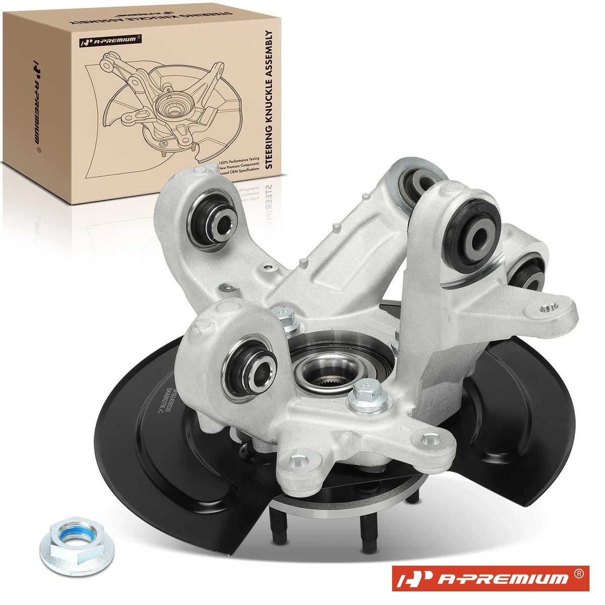 Rear Left Steering Knuckle & Hub Bearing for Ford Explorer (2011–2019)