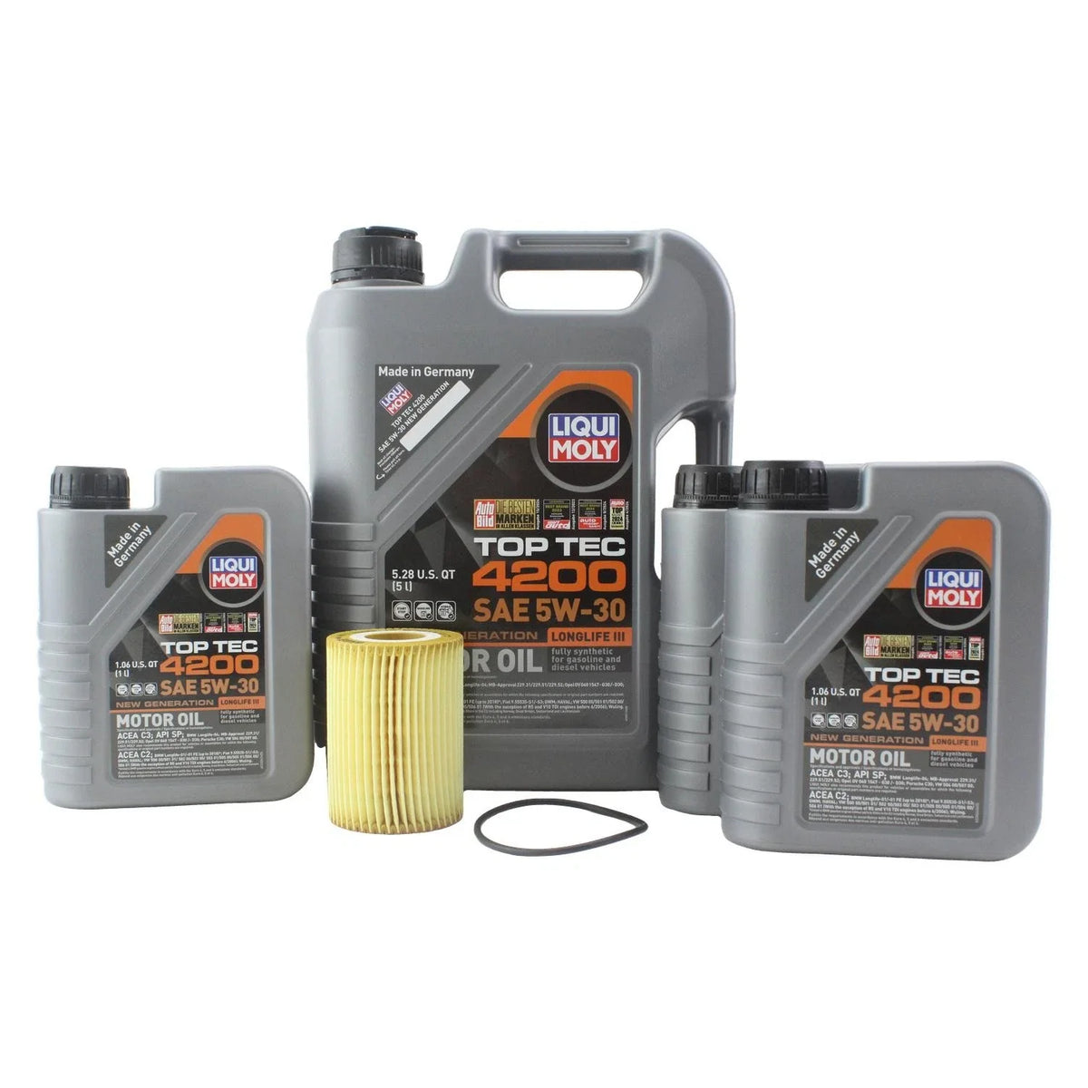 Liqui Moly Top Tec 4200 5W-30 Engine Oil Change Kit for X166 GL350 ML350 (2012–2016)