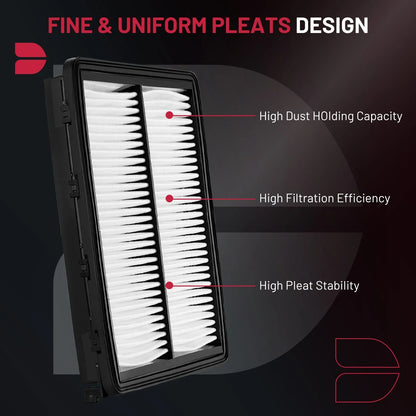 2 Engine Air Filters for Palisade (2020–2025) & Santa Fe (2017–2020)
