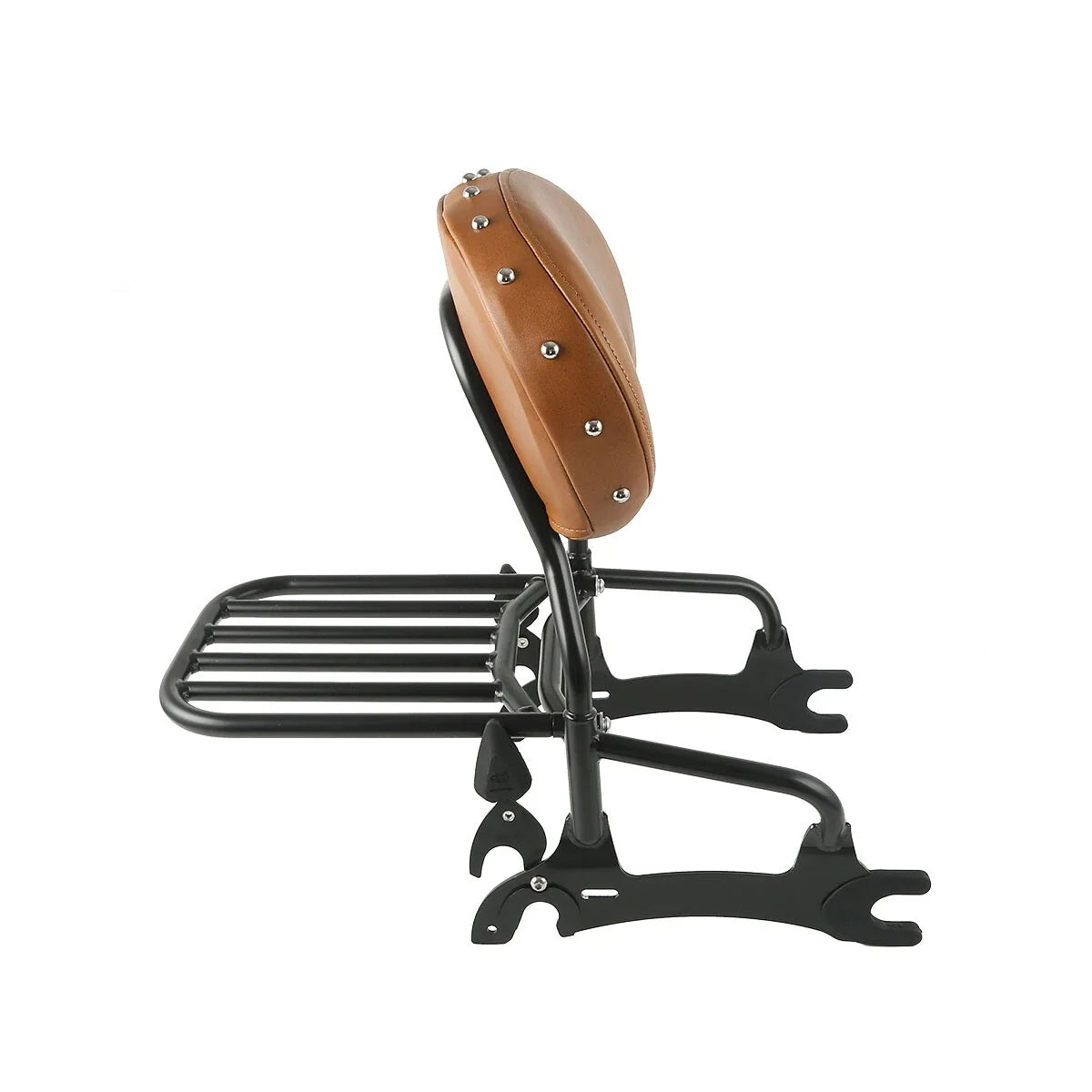 12" Black Backrest Sissy Bar with Luggage Rack for Indian Chief Dark Horse (2016–2018)