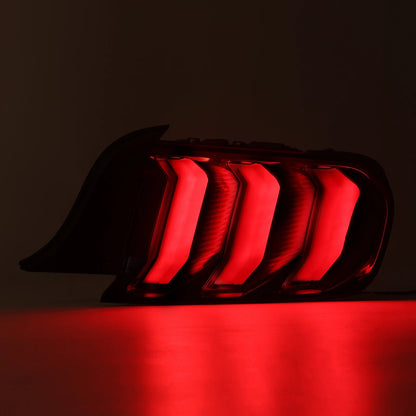 Sequential Tube Tail Lights LED Clear for Ford Mustang 2015-2023