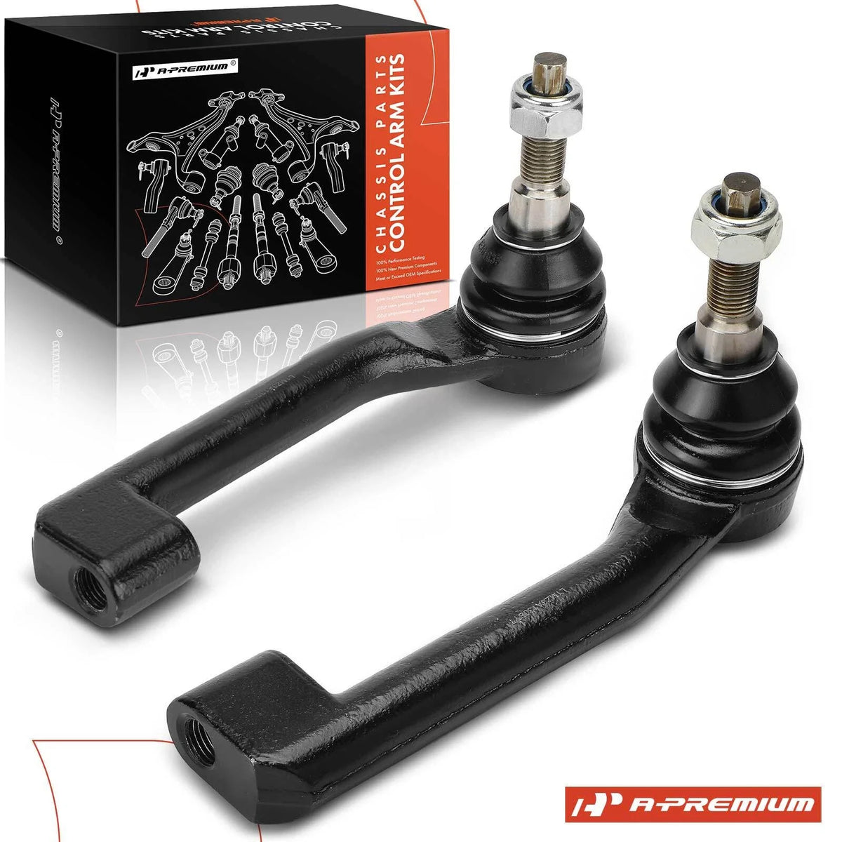 2X Front Outer Side Tie Rod End for Ford Explorer (2020–2023)