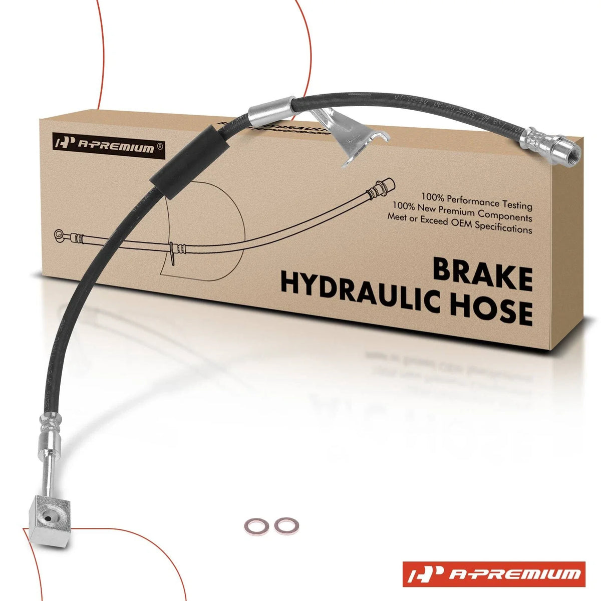 Front Driver Brake Hydraulic Hose for Buick Regal (2014–2017)