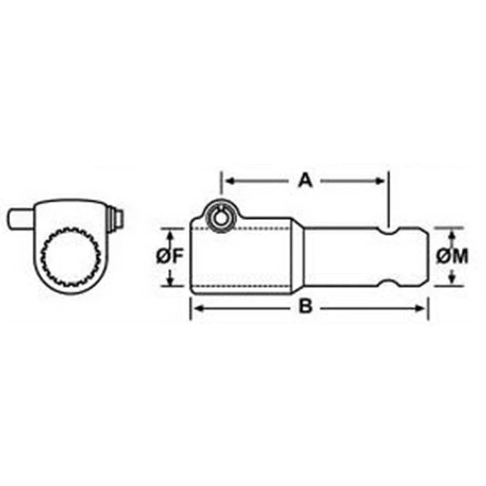 PTO Adapter - Female 1 3/8'' Spline to 6x Male 1 3/8'' Spline - 21