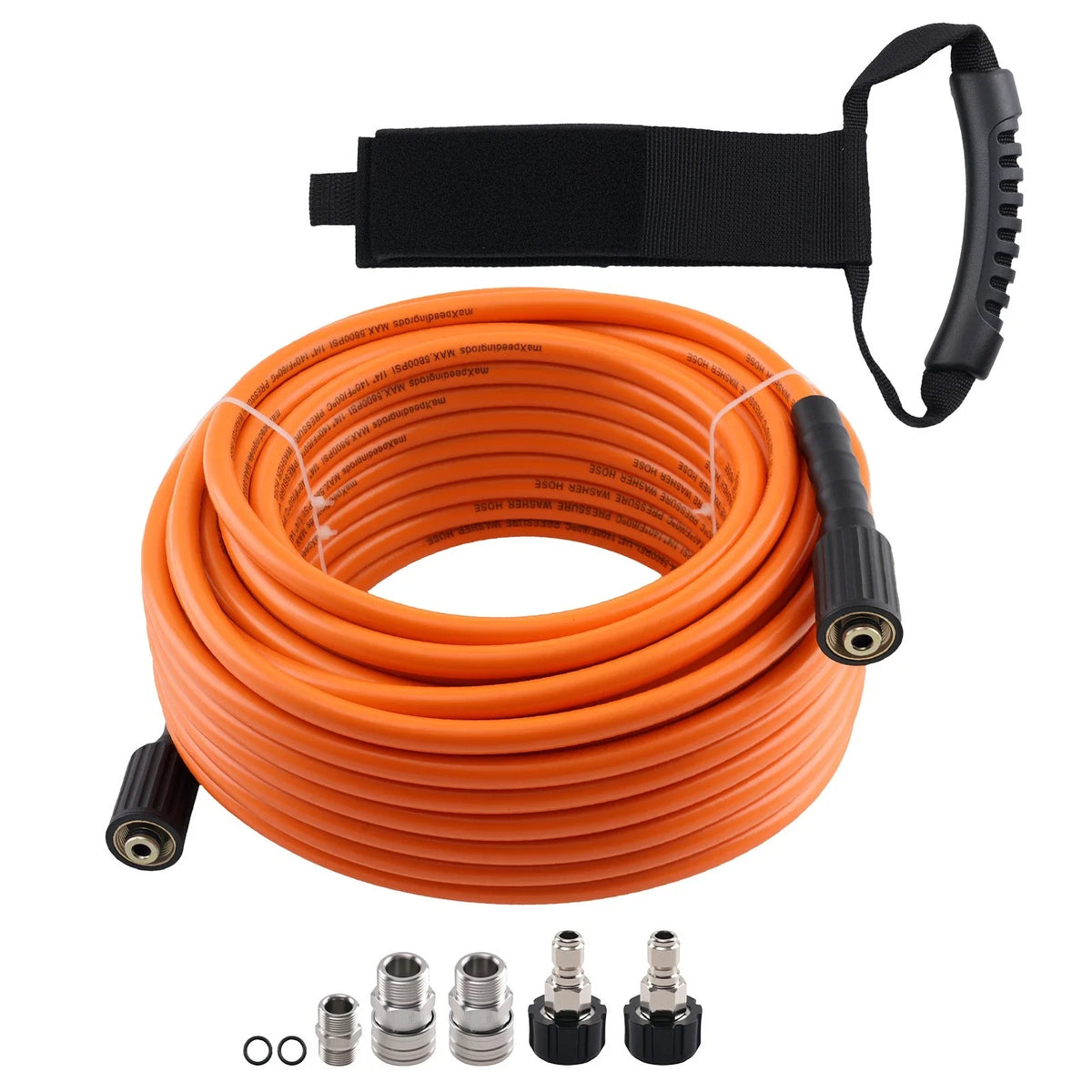 100FT Pressure Washer Hose for M22 Coupler (5800 PSI)