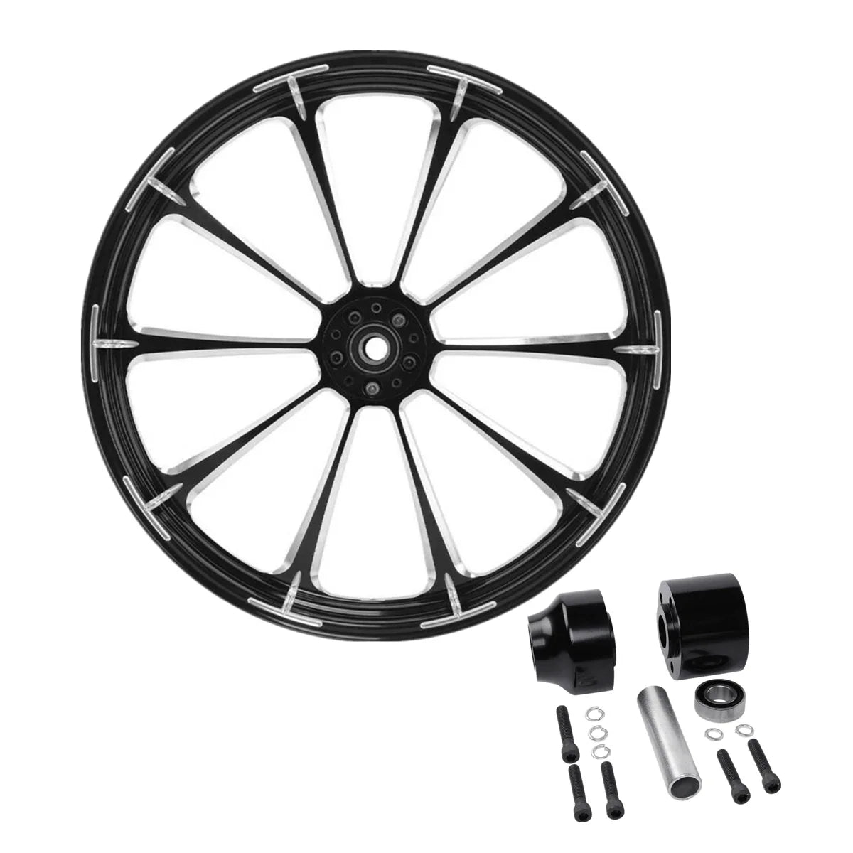 21" Front Fender Wheel Rim & Single Hub for Harley Touring (2008–2013)