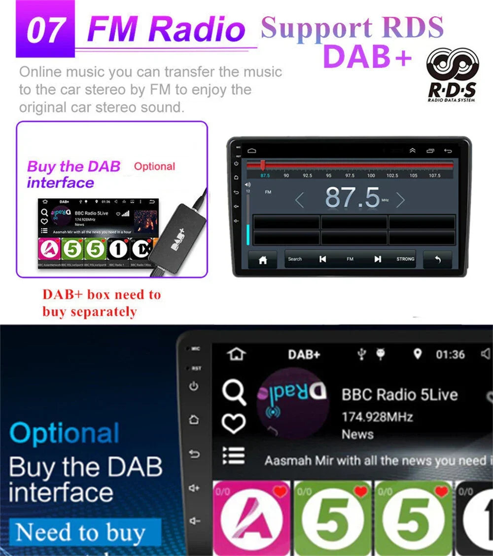 Stereo Radio 9" Android 11.0 GPS 32GB for 2009-2019 Ford Transit