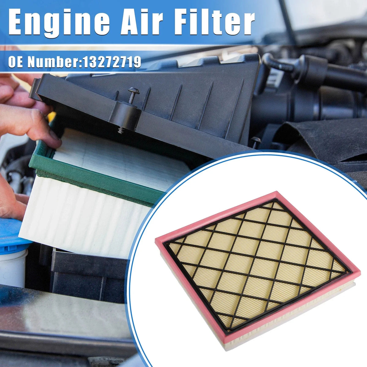 Car Engine Air Filter for Chevrolet Cruze (2011–2016) No.13272719