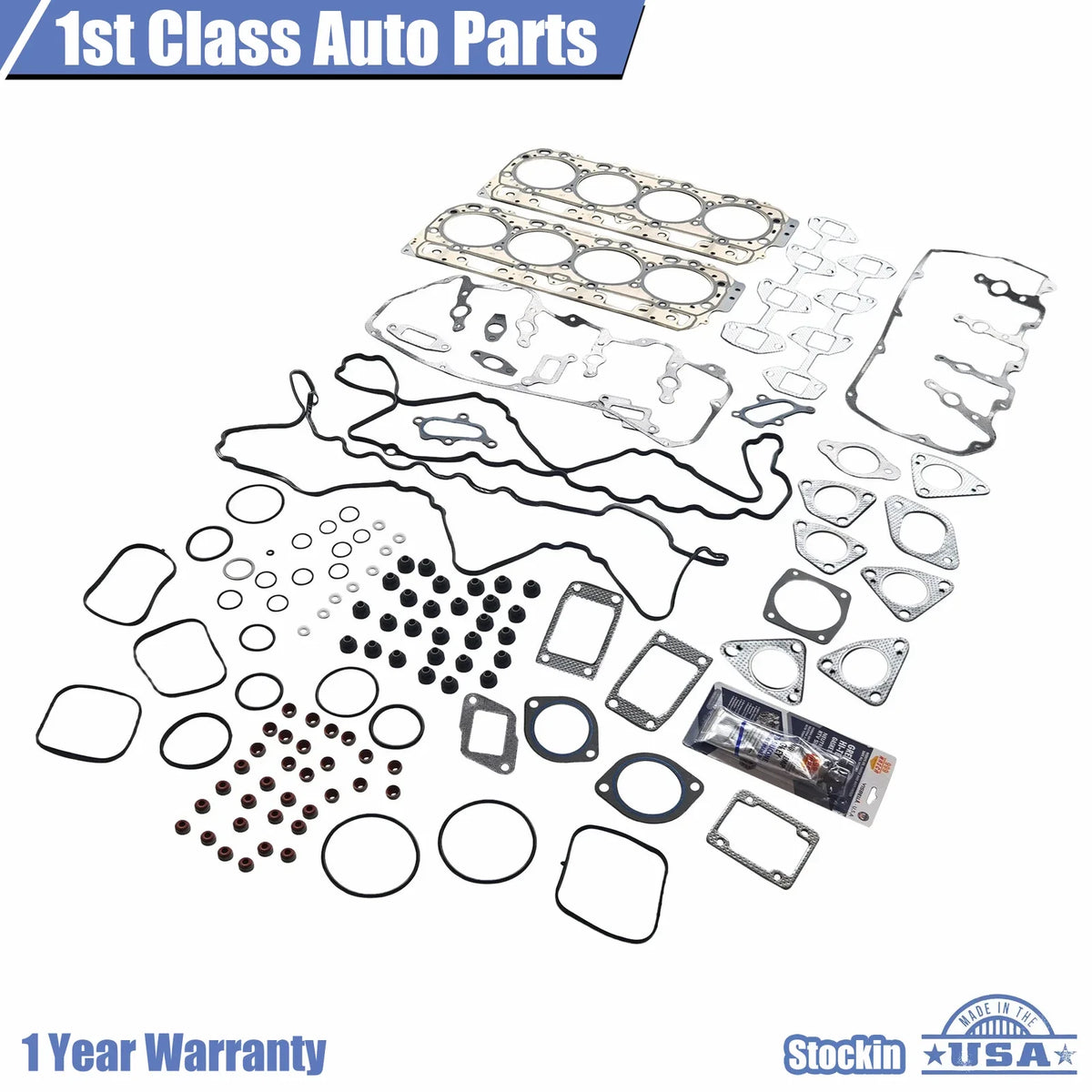Head Gasket Set 0.037 Thick for Chevrolet Express 3500 GMC Hummer H1 (2003–2009)