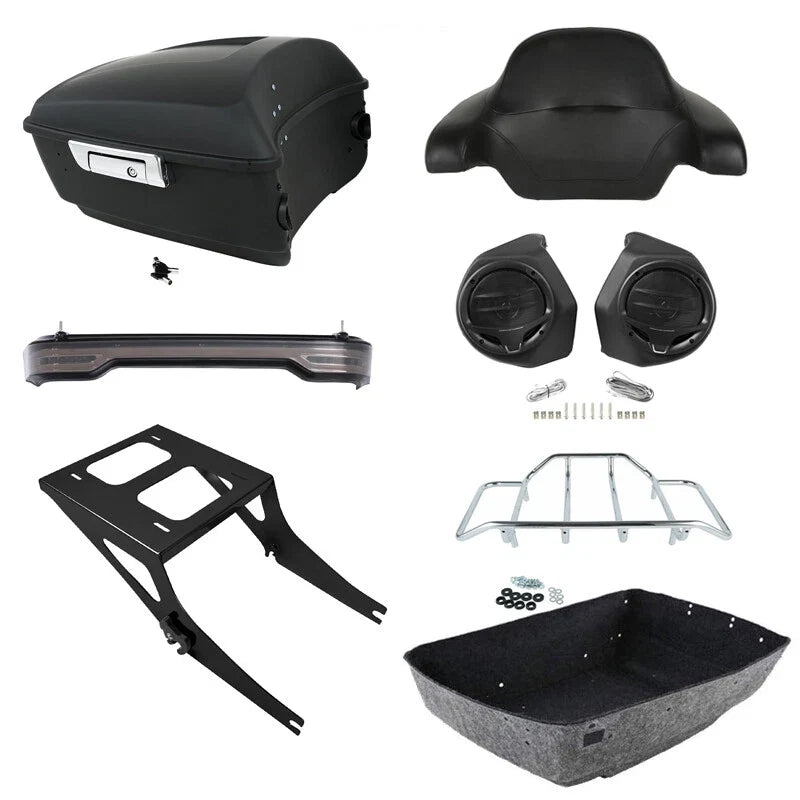 Trunk Mount Rack for Speaker Light Backrest - Harley Fat Boy 2008-2017
