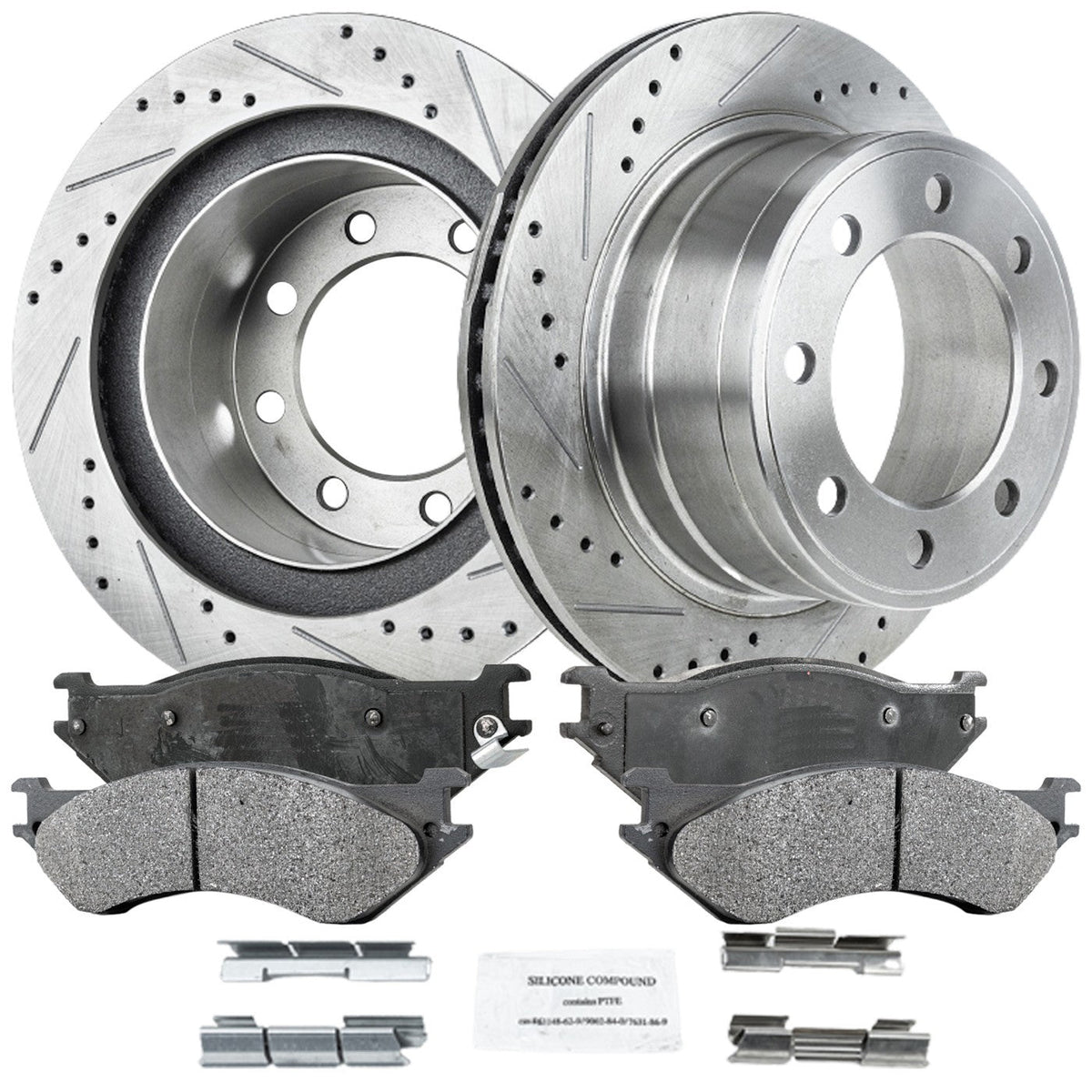 Rotors and Brake Pads Kit for Ram 1500 2500 3500 2003-2008