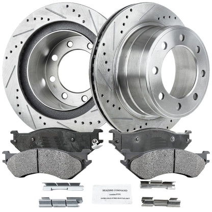 Rotors and Brake Pads Kit for Ram 1500 2500 3500 2003-2008