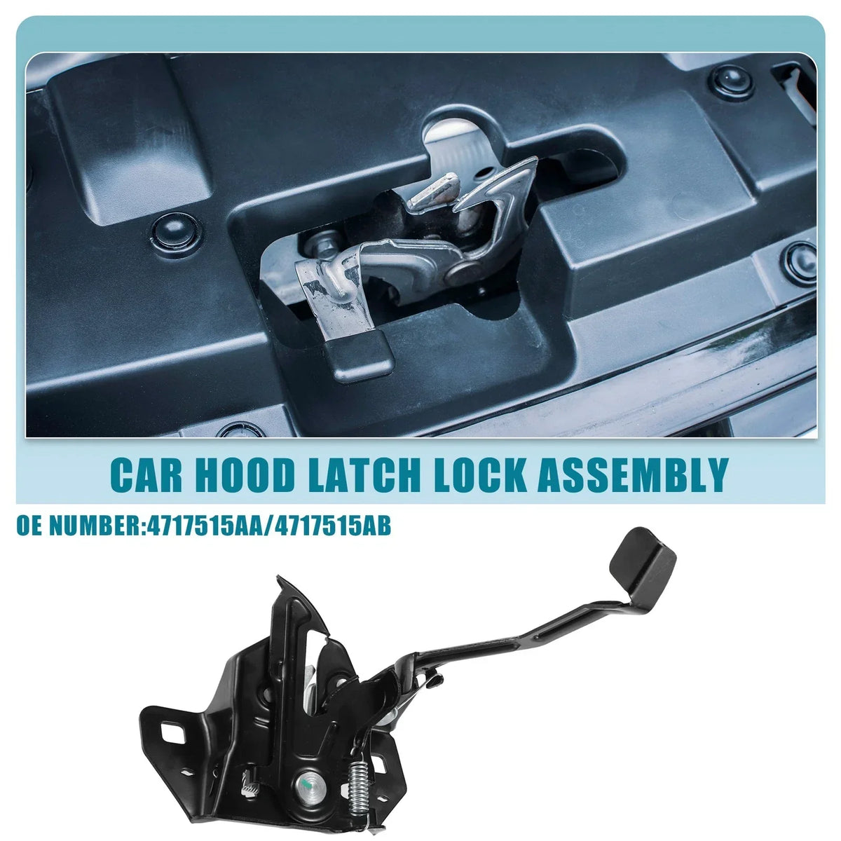 Lock Assembly for Hood Latch - Dodge Grand Caravan 2001-2007