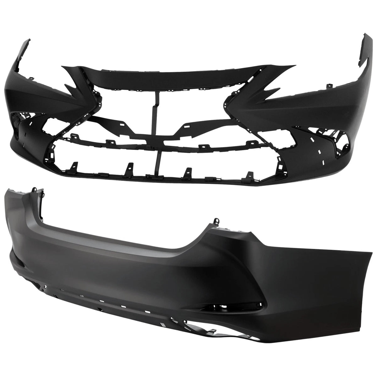 Set of 2 Bumper Covers for Lexus ES350 (2019–2021)