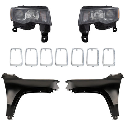 Headlight Set for Jeep Grand Cherokee WK (2022) - Driver & Passenger Side