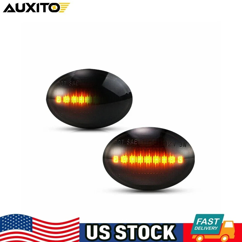 2X LED Side Marker Light Turn Signal for Fiat