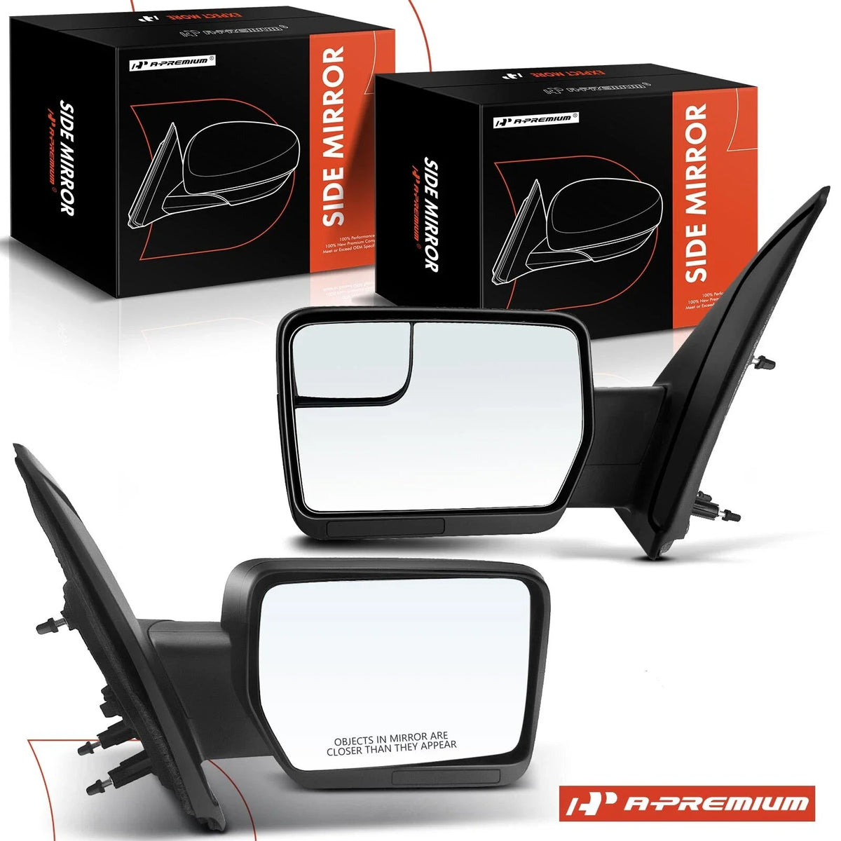 Manual Side Mirrors for Ford F-150 (2011–2014)