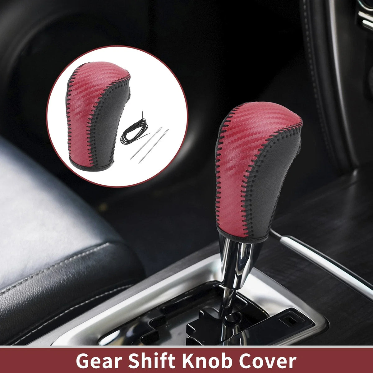 1 Pc Gear Shift Knob Cover for Mazda CX-5 (2013–2014) Faux Leather
