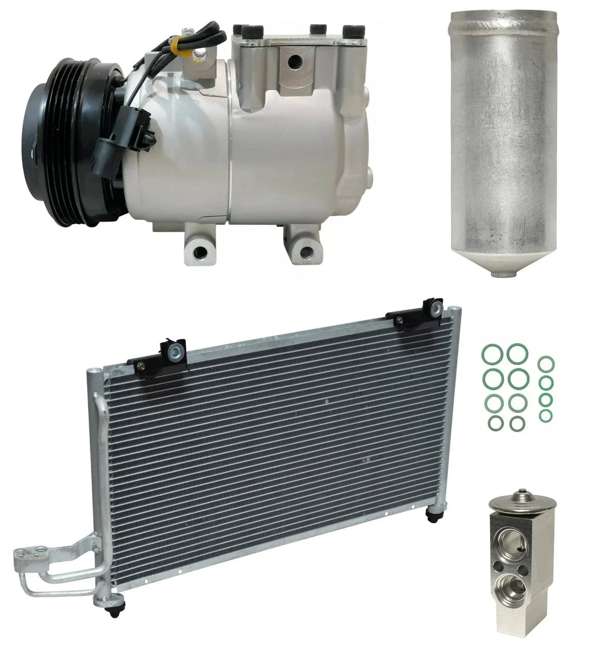AC Compressor Kit With Condenser for Kia Spectra 1.8L (2003–2009)