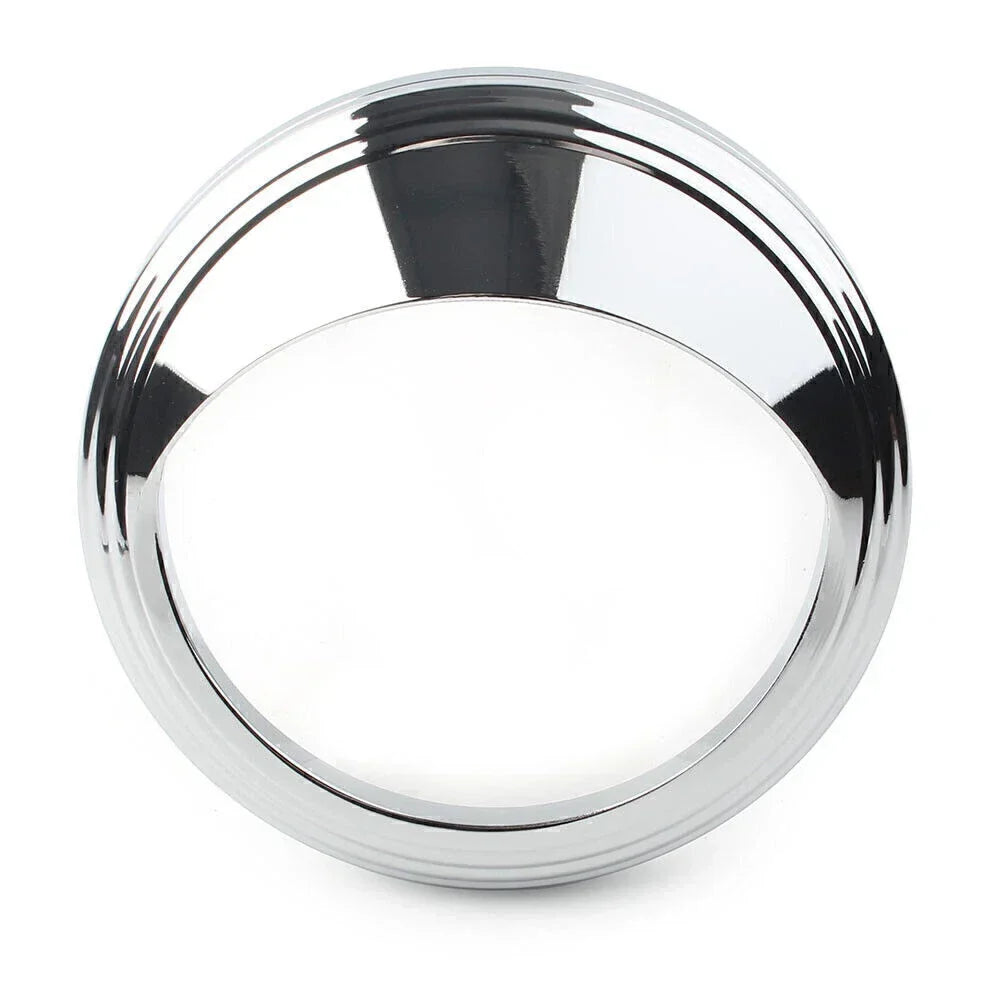 5" Visor Cover with Chrome Bezel Trim Ring for Harley
