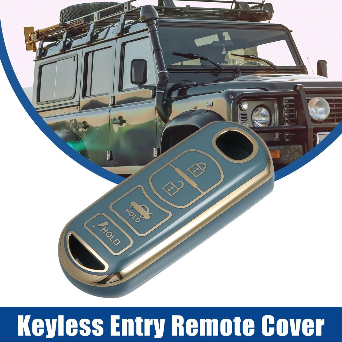 TPU Keyless Entry Remote Cover for Mazda 3 (2014) - Blue