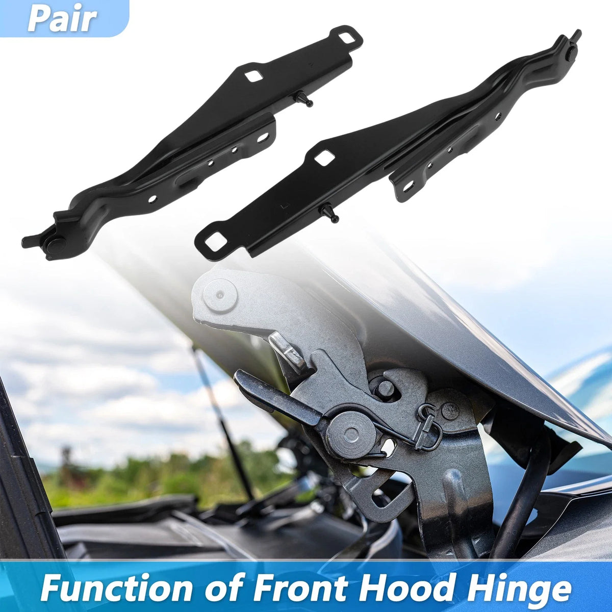 Front LH RH Hood Hinge for Dodge Charger Chrysler 300 (2011–2022) No. 55113551AF