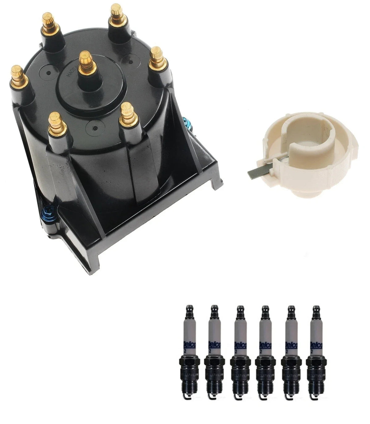 Distributor Rotor Cap & Spark Plugs Kit for GMC Sonoma (1992–1993)