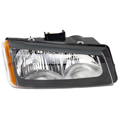 Passenger Headlight for Chevrolet Silverado 1500 (2003–2006) Fluted Reflector