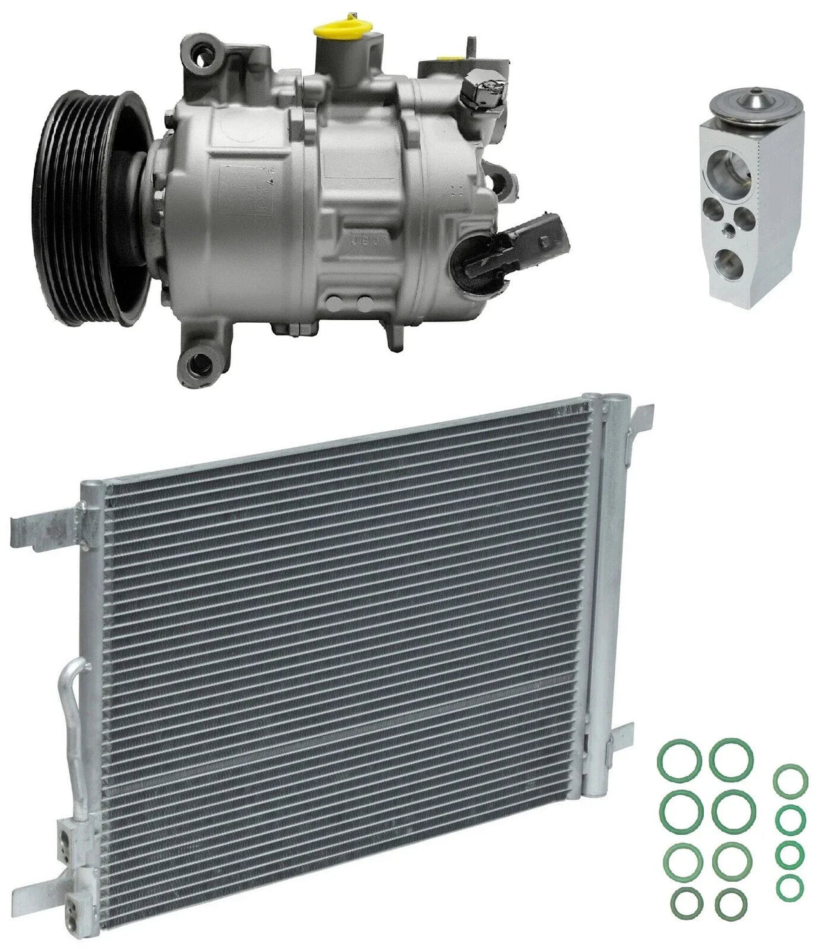 A C Compressor Kit With Condenser for Volkswagen Golf Alltrack 1.8L (2019–2019)