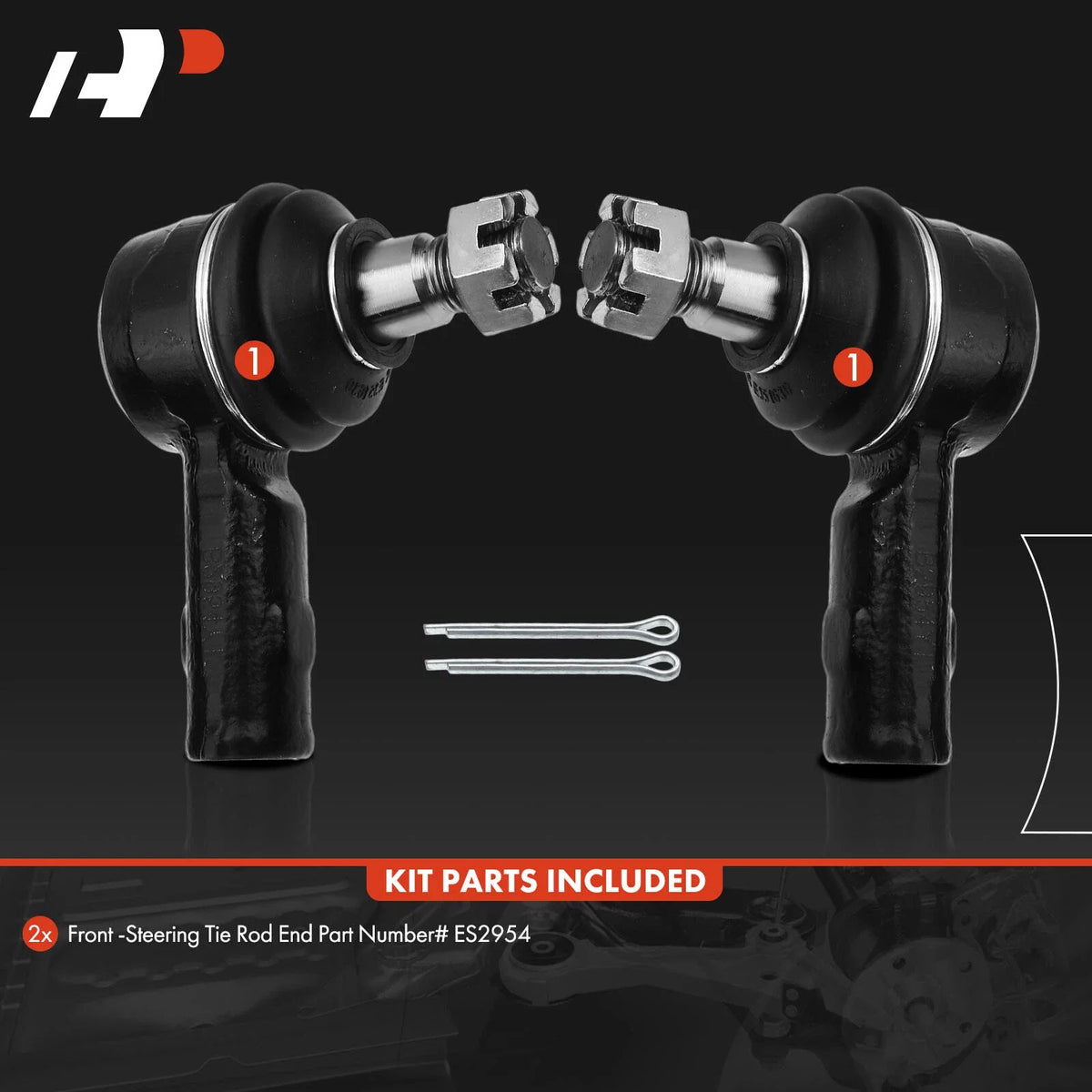 Front Tie Rod End Pair - 2X for Honda Passport 1994-1997