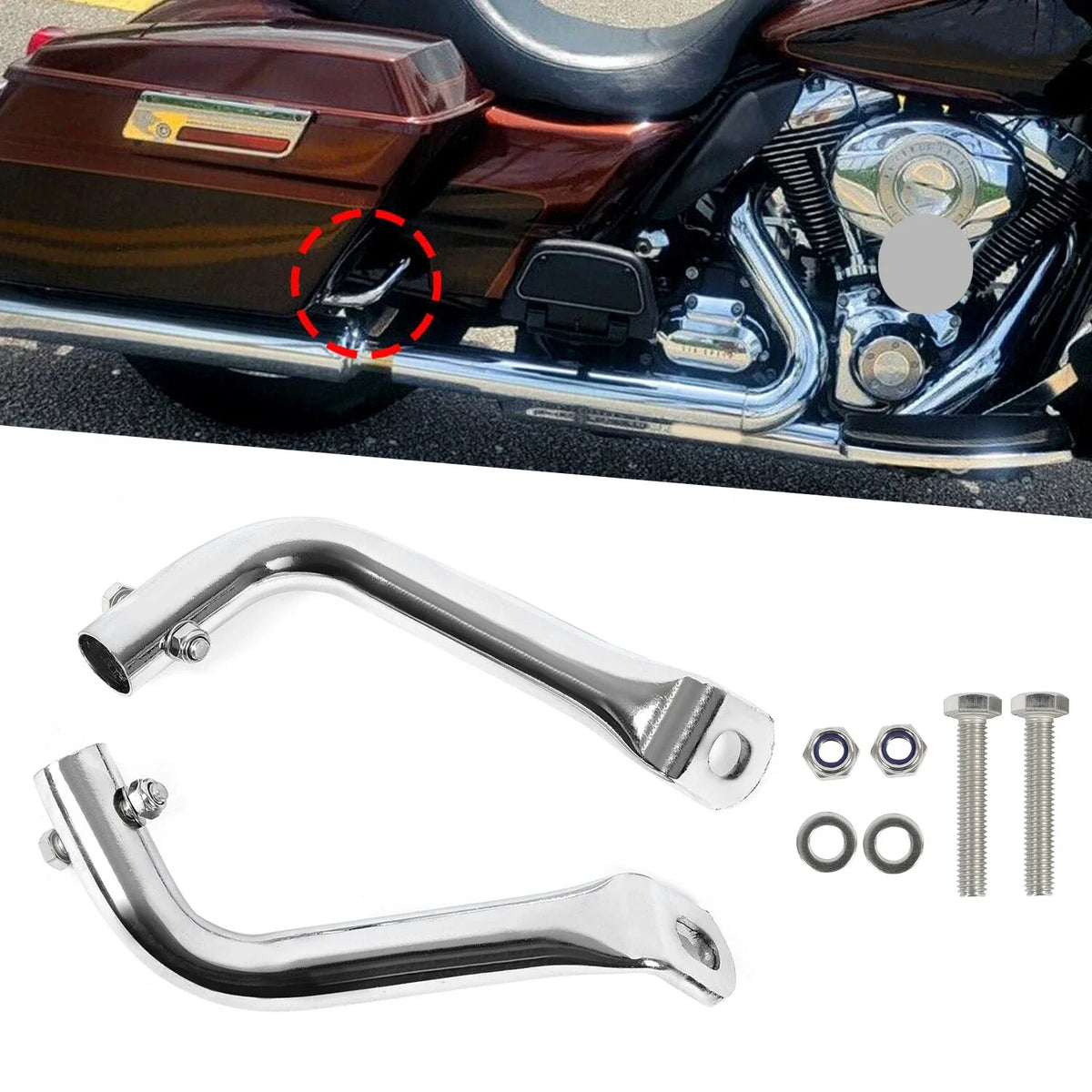 Saddlebag Guard Eliminator Support Bracket for Harley Touring 2009-2023