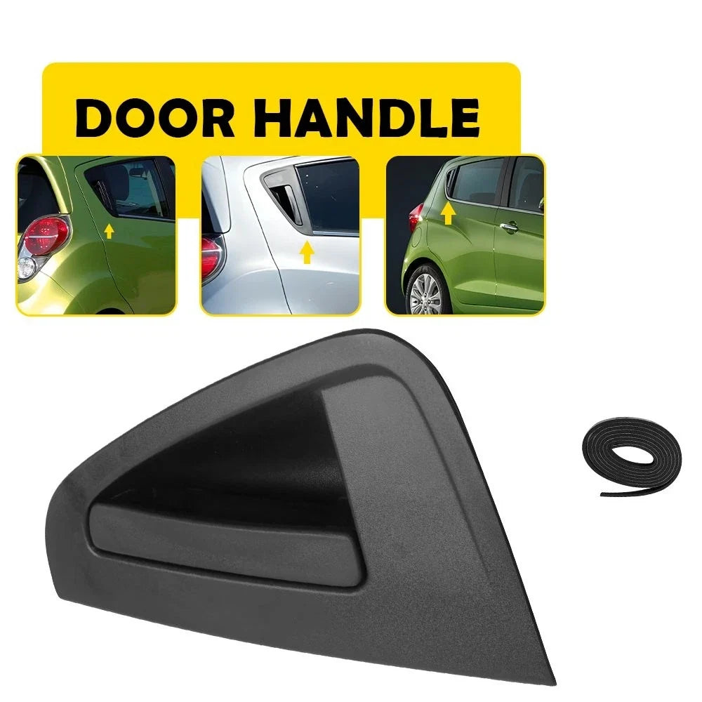Black Exterior Door Handle for Chevrolet Spark (2013–2015) Rear Passenger Side